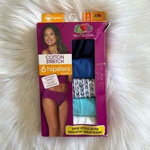 Fruit of the Loom 5 Hipsters- Size 6 Underwear